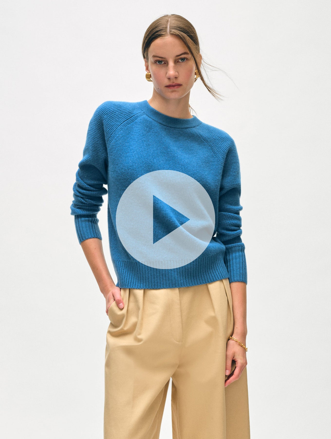 Cashmere Waffle Sweatshirt