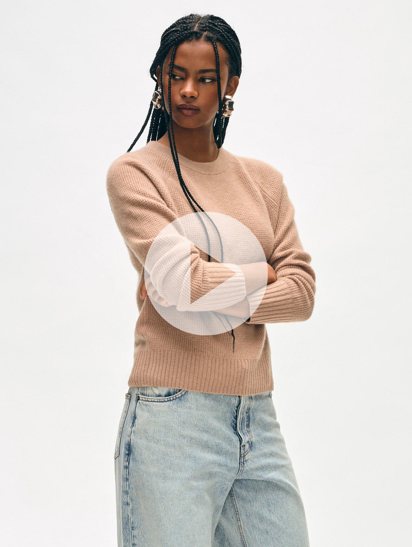 Cashmere Waffle Sweatshirt