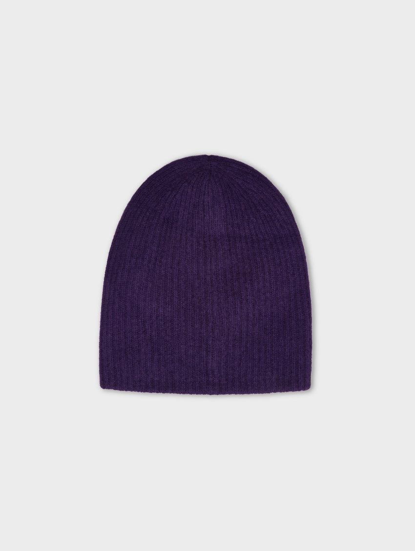 Cashmere Plush Rib Beanie