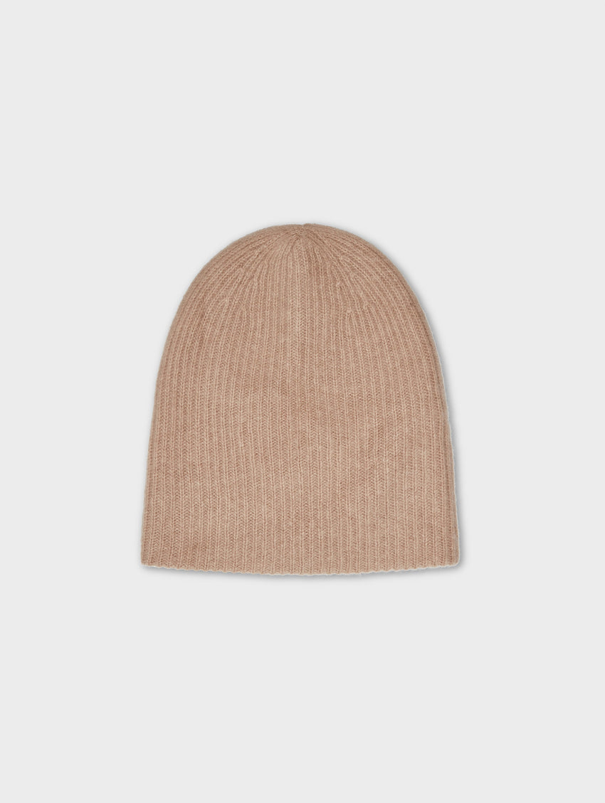 Cashmere Plush Rib Beanie