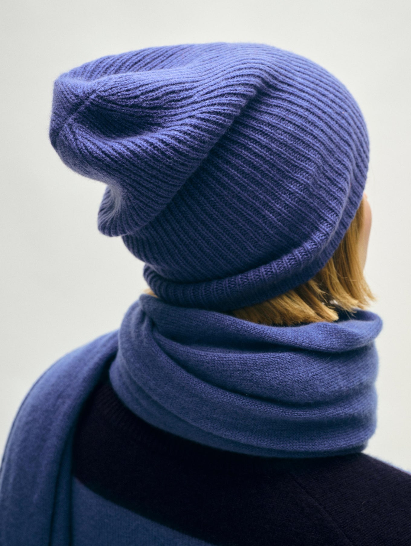 Cashmere Plush Rib Beanie