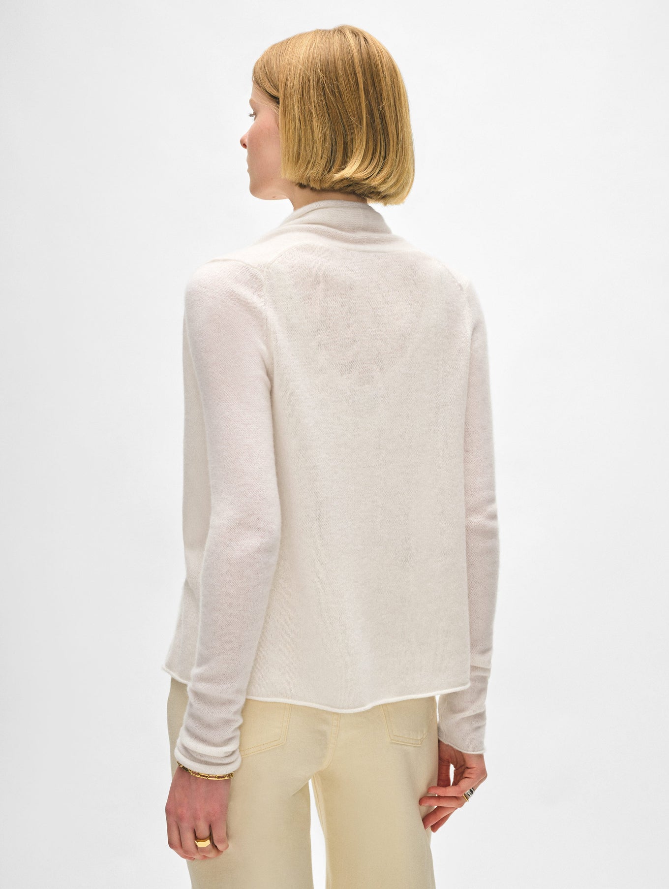 Cashmere Mini Trapeze Cardigan