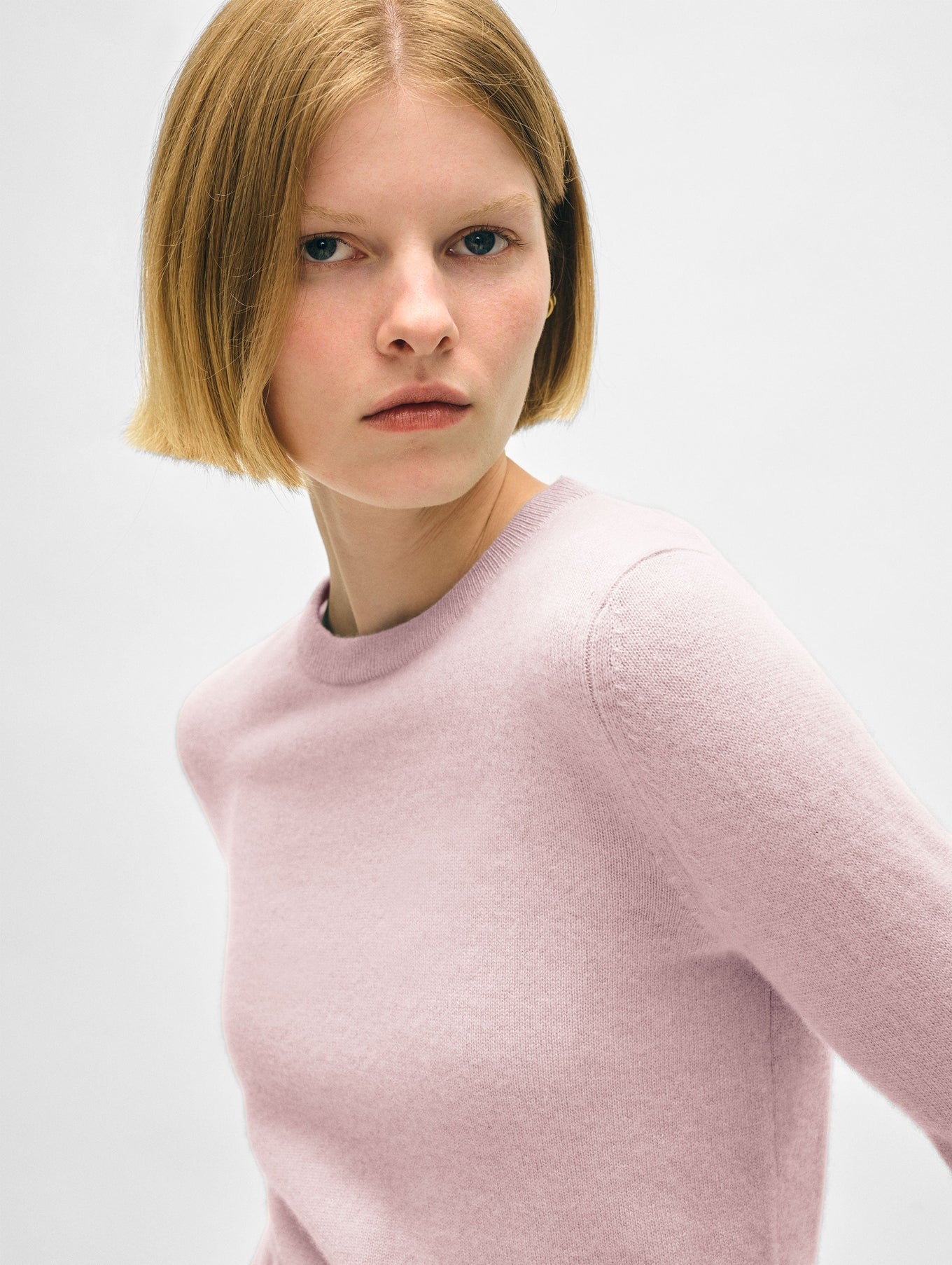 Cashmere Shrunken Crewneck