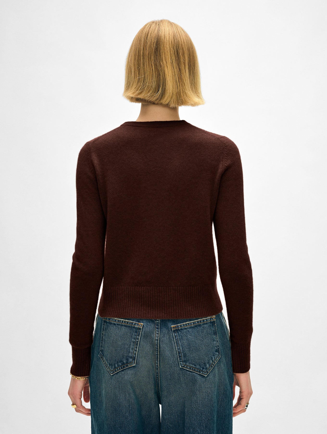 Cashmere Shrunken Crewneck