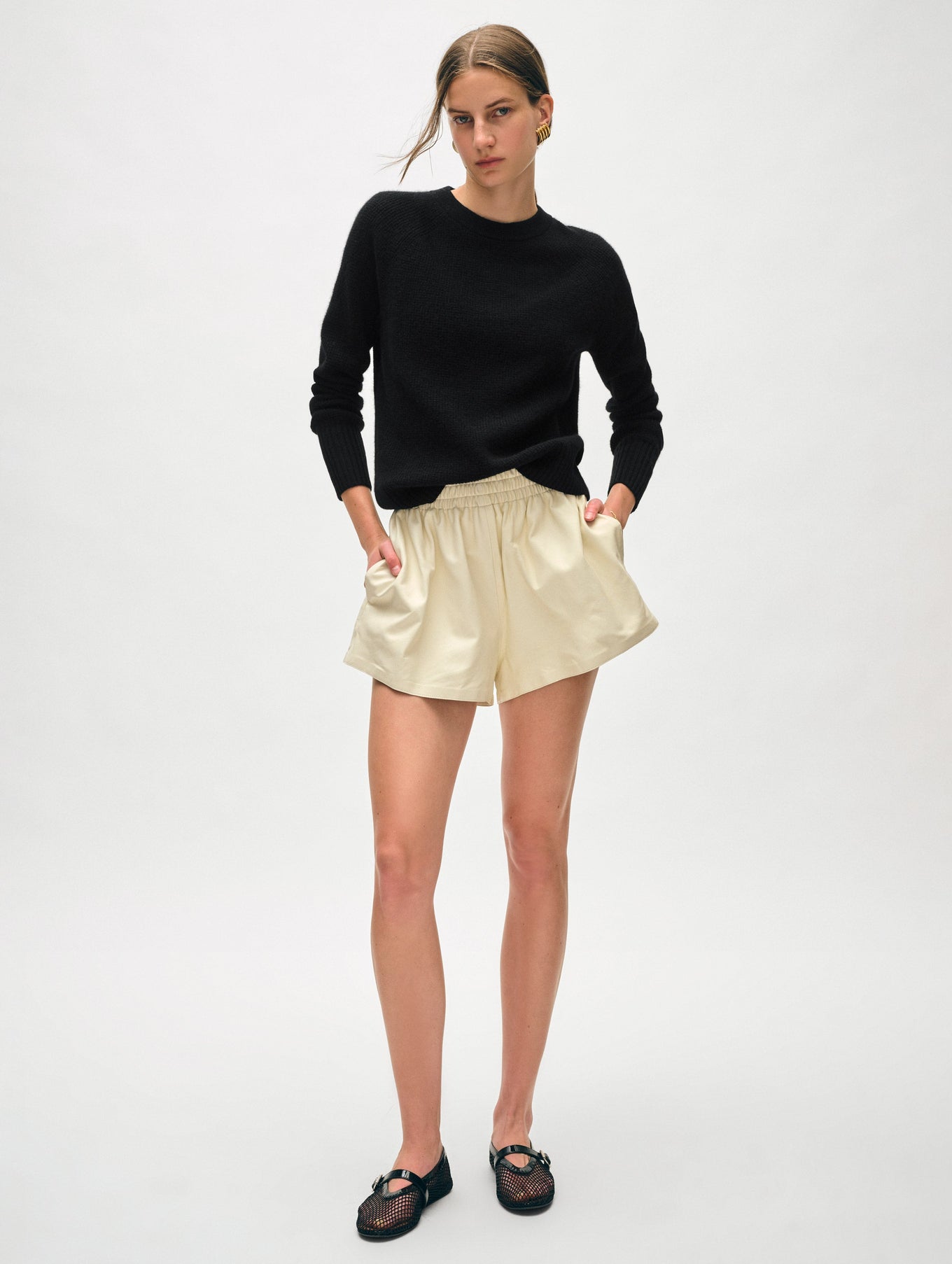 Cashmere Waffle Sweatshirt