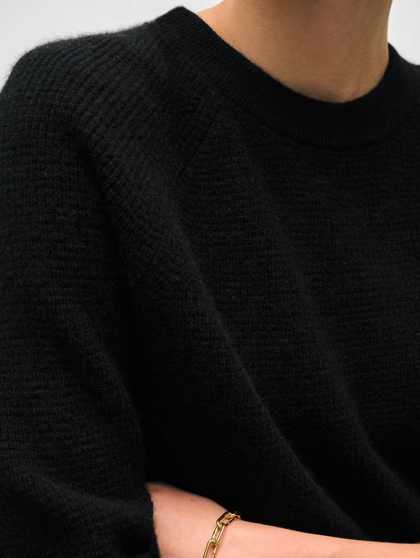 Cashmere Waffle Sweatshirt