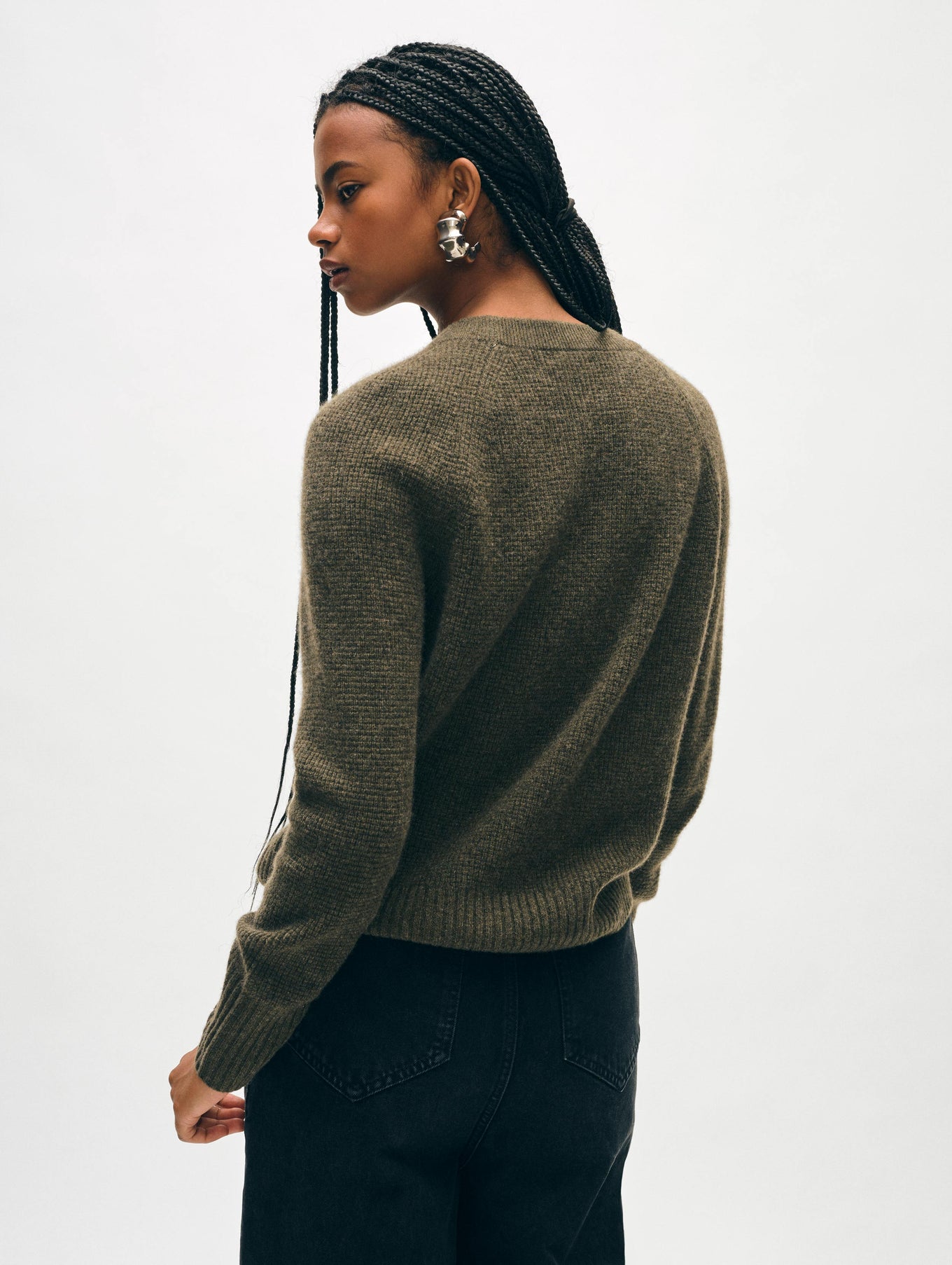 Cashmere Waffle Sweatshirt