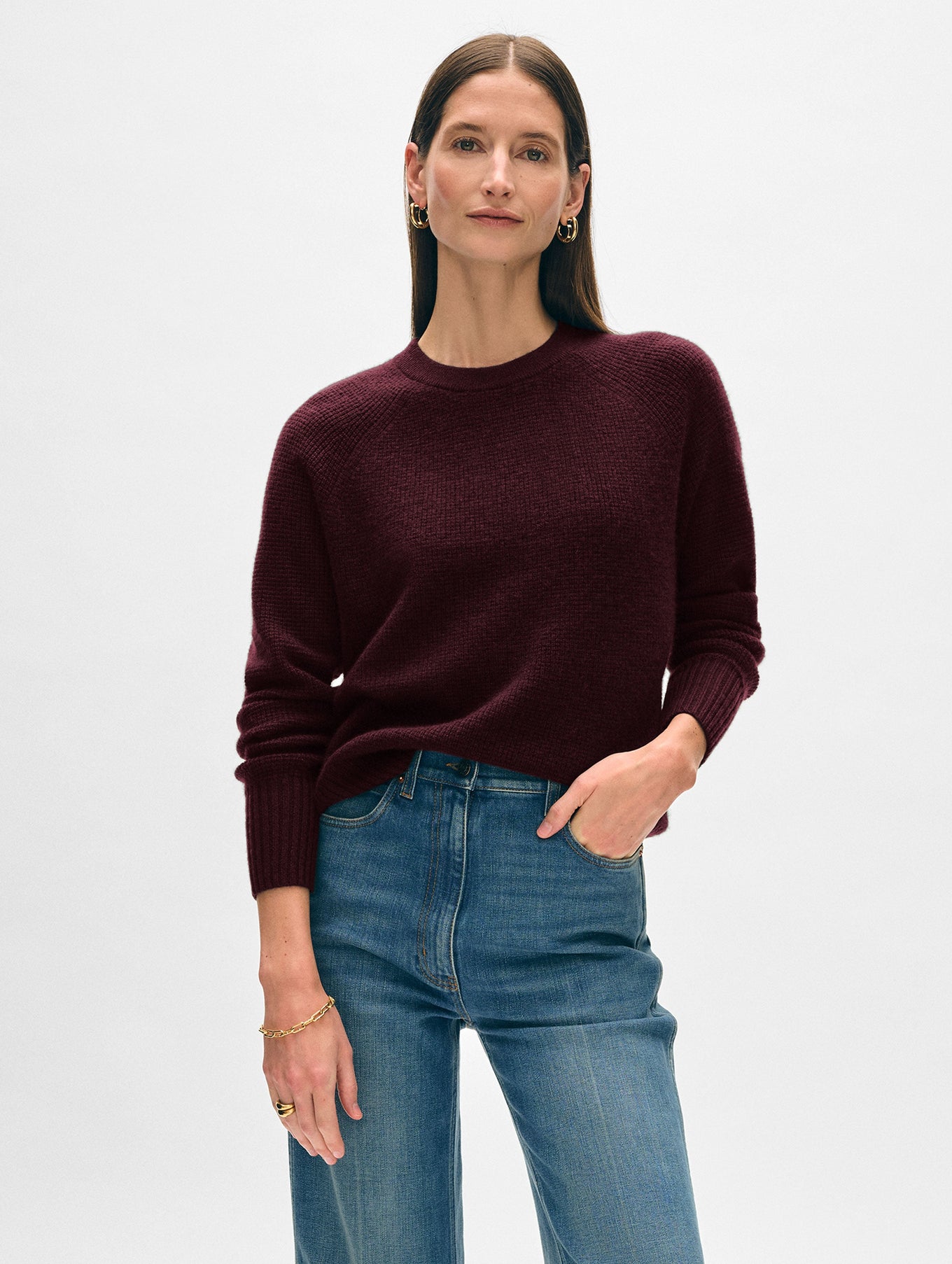 Cashmere Waffle Sweatshirt