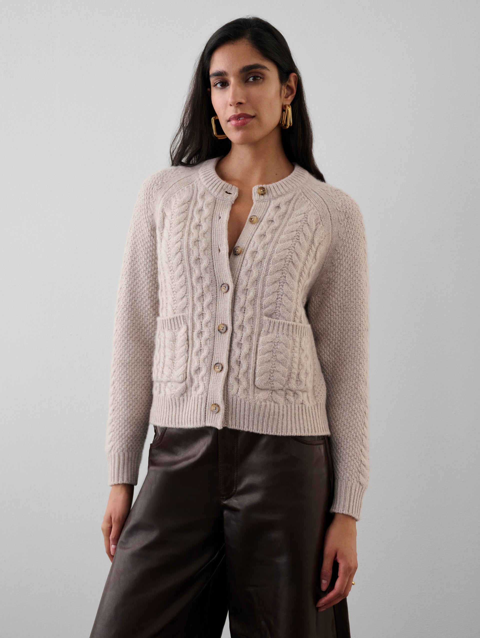 Heather Grey Essential Cashmere Cardigan