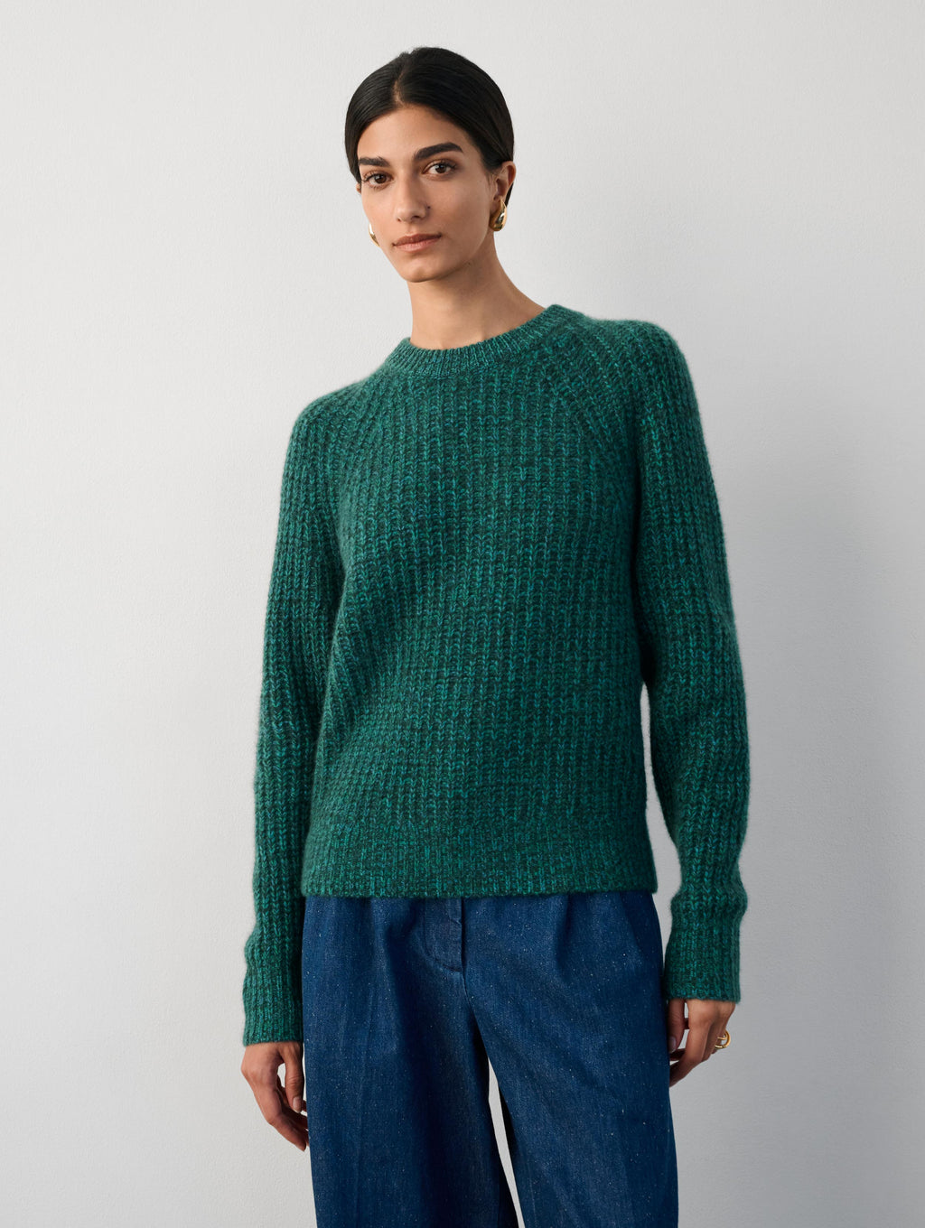 Barrie crewneck cashmere jumper - Green