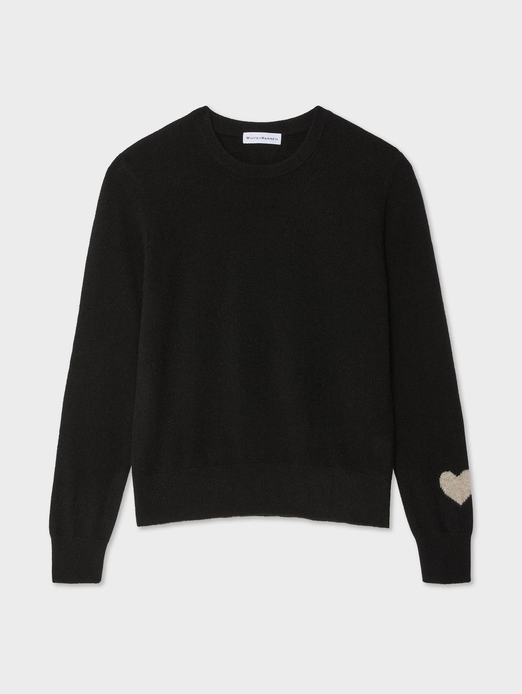 White sweater clearance with black hearts