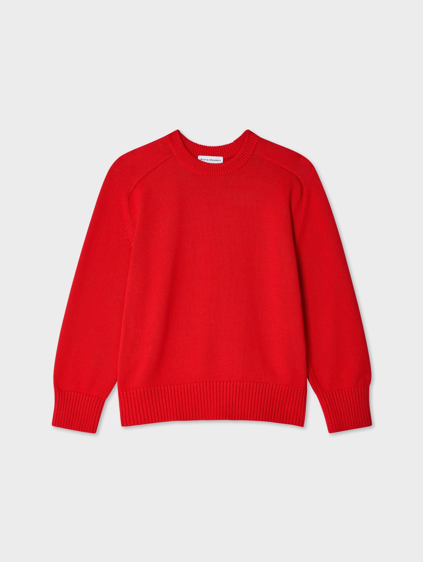 Organic Cotton Saddle Sleeve Crewneck