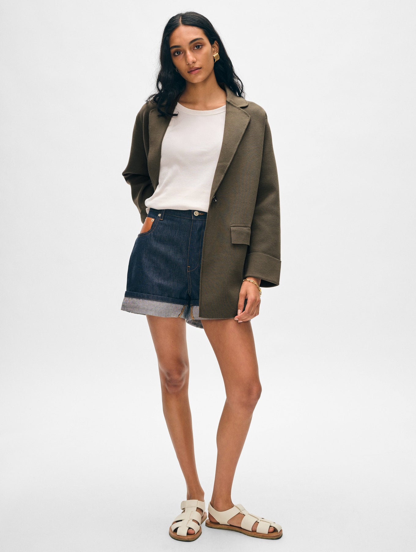 Superfine Organic Cotton Oversized Blazer