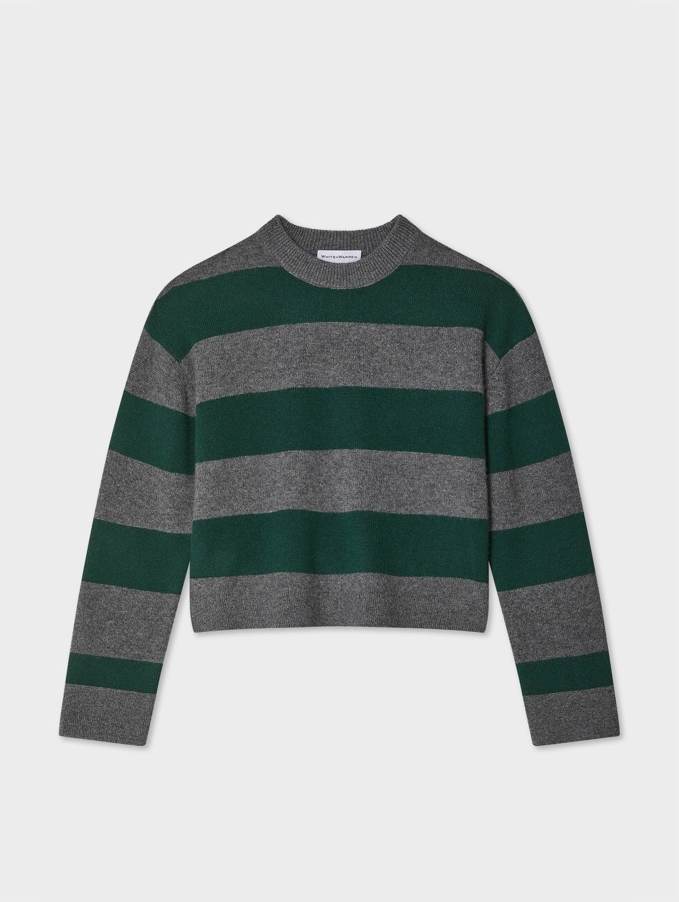 Cashmere Striped Crewneck