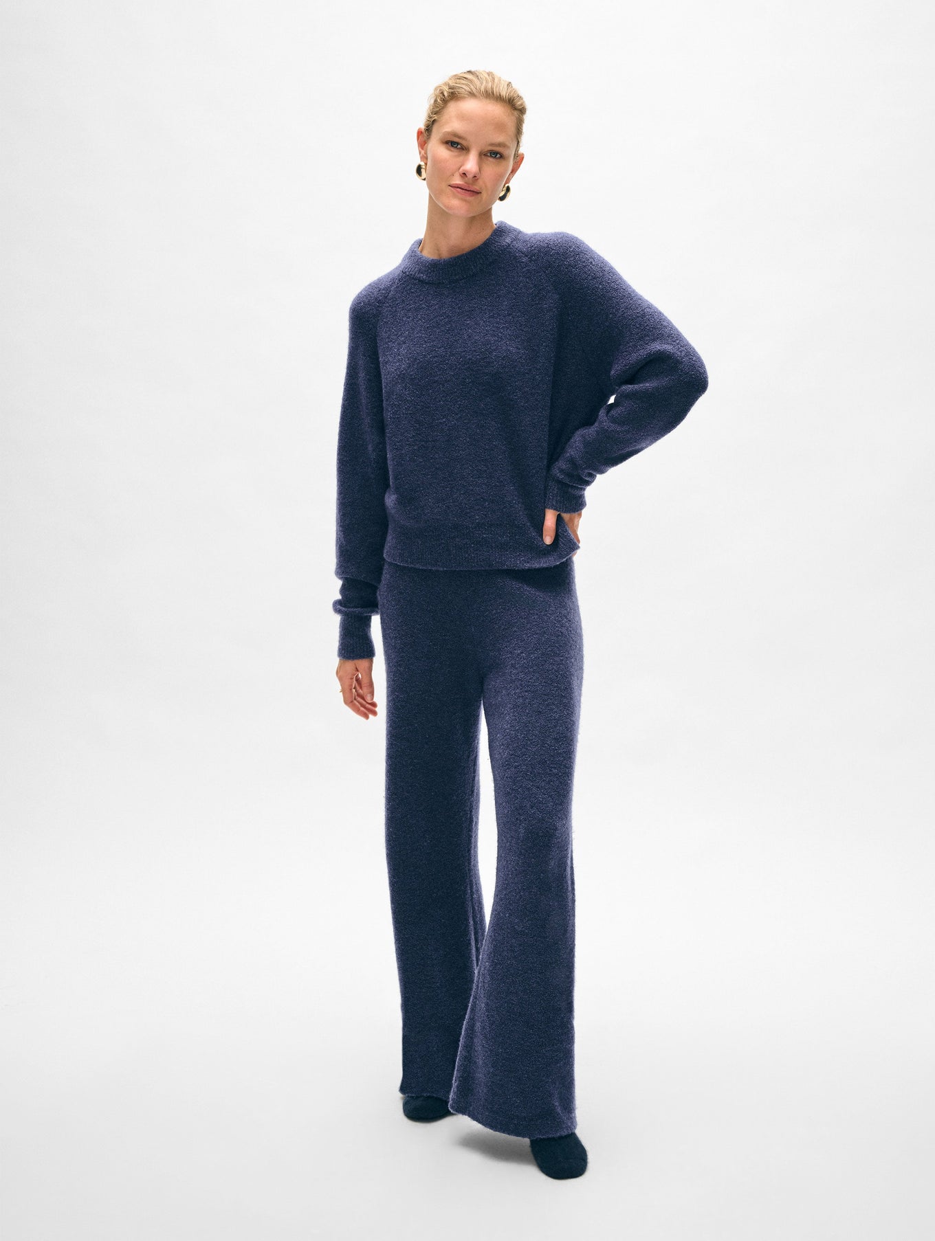 Merino Cashmere Bouclé Sweatshirt