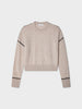 Beige cashmere crewneck.