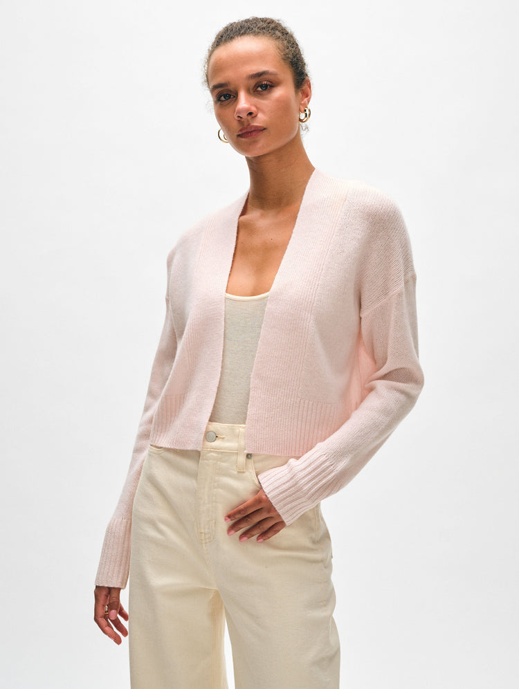 Cashmere Open Front Cardigan